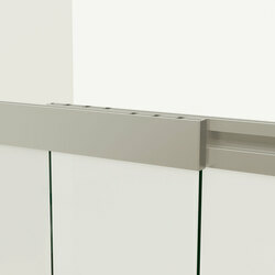 Душевая шторка на ванну VSB-1E100CG, 1000*1450, хром, стекло тонированное