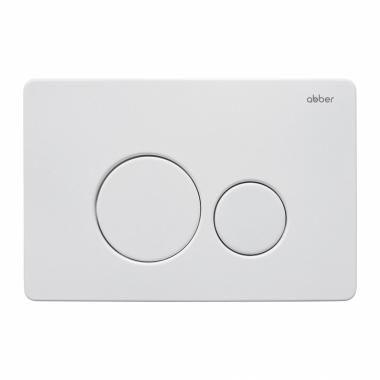 Кнопка смыва ABBER AC0121MW белая матовая	