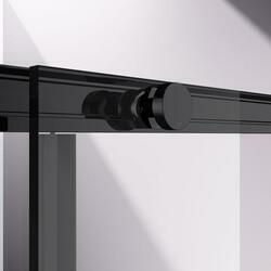 Душевой уголок Slim-N VSR-4SN9012CLB, 1200*900, черный, стекло прозрачное