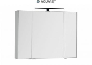  Зеркальный шкаф Aquanet Латина 100 белое 179636	