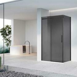 Душевой уголок Como-N VSR-4CN9013CGB, 1300*900, черный, стекло тонированное