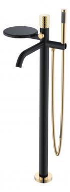 Смеситель STICK напольный BLACK DIAMOND GOLD	