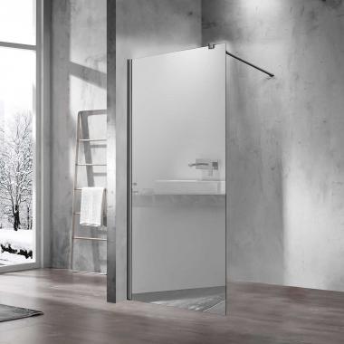Душевая перегородка Walk-In VSW-1H900MRGM, 900*2000, вороненая сталь, стекло зеркальное	