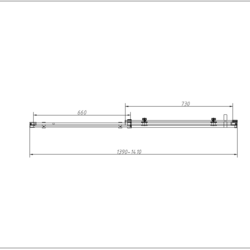 Душевой уголок Como-N VSR-4CN9014CL, 1400*900, хром, стекло прозрачное