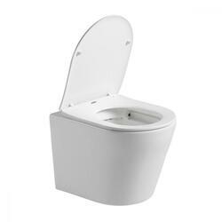 Унитаз подвесной Piatti VT1-11S, цвет белый, ультратонкое soft-close сиденье