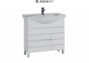Мебель для ванной тумба Aquanet Доминика 90 У белая 177268	