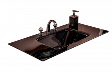 Столешница стекло 100см моноблок BLACK	