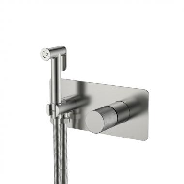 Смеситель гигиенический STICK NICKEL BRUSH SPIRALE	