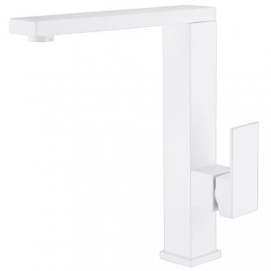 Смеситель ABBER Daheim AF8214W для кухни, белый матовый	