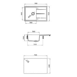 Кухонная мойка ABBER Quarz AQ2904G серый