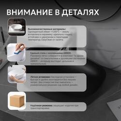 Раковина накладная ABBER Rechteck AC2206MB черная матовая