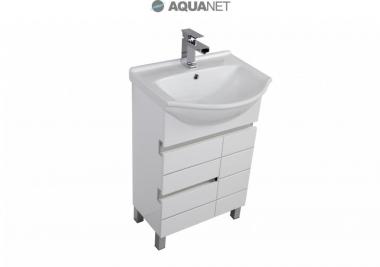 Мебель для ванной тумба Aquanet Доминика 55 белая 170261	