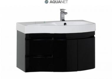 Мебель для ванной тумба Aquanet Сопрано 2 95 правая черная 169632	