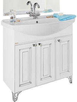 Мебель для ванной тумба Vod Ok Белладжио 85 без патины	