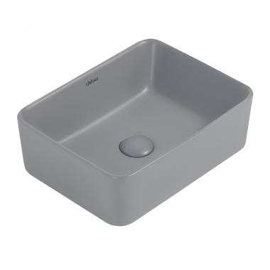 Раковина накладная ABBER Rechteck AC2213MG серая матовая	