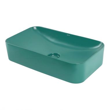 Раковина накладная ABBER Rechteck AC2204MBG зеленая матовая	