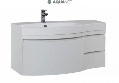 Мебель для ванной тумба Aquanet Опера 1-115 левая белая 169656	