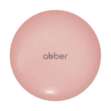 Накладка на слив для раковины ABBER AC0014MP розовая матовая, керамика	