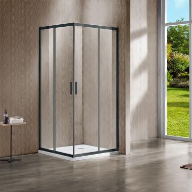 Душевой уголок Garda VSS-1G8012CLGM, 1200*800, вороненая сталь, стекло прозрачное Vincea VSS-1G8012CLGM	