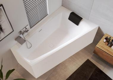 Отдельно стоящая ванна Riho Still smart - plug &amp; play r fall (заполнение через перелив) 170x110	
