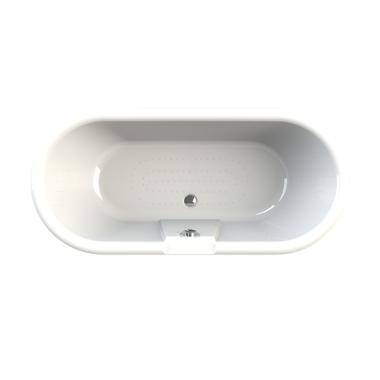 Отдельно стоящая ванна Radomir Леонесса на ножках со сливом-переливом (комплектация бронза, чаша перламутровая, оболочка белая)	