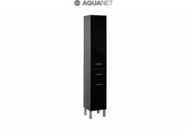  Пенал Aquanet Верона 35 черный напольный без корзины 178974	