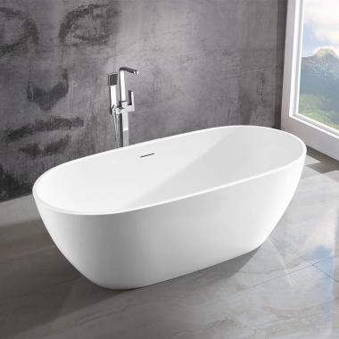Ванна акриловая Vincea VBT-408-1600 1600*815*580, цвет белый, щелевой перелив	
