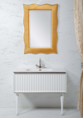 Мебель для ванной тумба Vallessi Avantgarde Canale 100 белая-хром (843-100-WCR)	