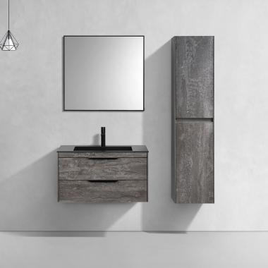 База под раковину Chiara 2D 800 подвесная, 2 выкатных ящика soft-close, G.Stone	