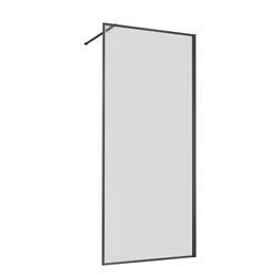 Душевая перегородка Walk-In VSW-1HP900FLGM, 900*2000, вороненая сталь, стекло рифленое