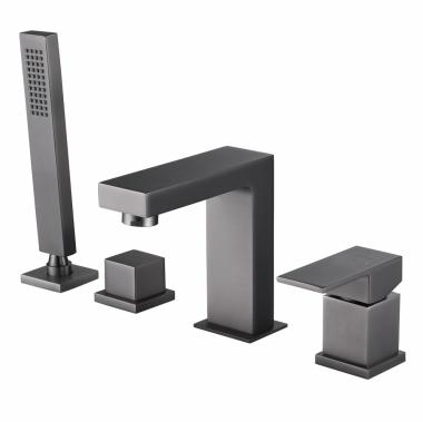 Смеситель ABBER Daheim AF8213NG на борт ванны, никель	