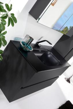 Тумба без раковины Vallessi 100*46cm АНТРАЦИТ мат. 2 полки,	