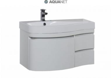 Мебель для ванной тумба Aquanet Сопрано 1 95 левая белая 169660	