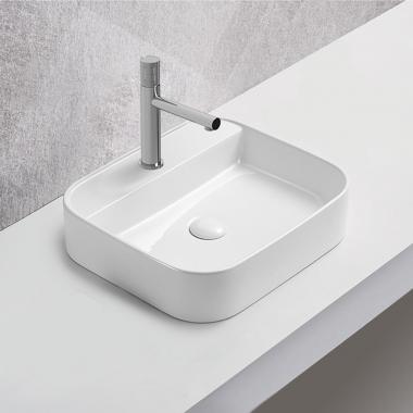 Раковина керамическая Vincea VBS-50550, 500*400*110, накладная, цвет белый	