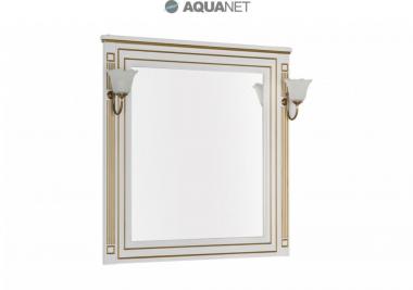  Зеркало Aquanet Паола 90 белое патина золото 186108	