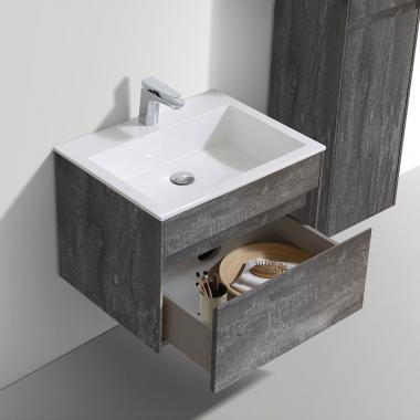 База под раковину Chiara 600 подвесная, 1 выкатной ящик soft-close, G.Stone	