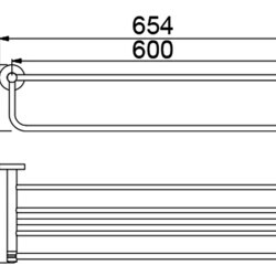 Полка для полотенец Timo Saona 13058/00 хром