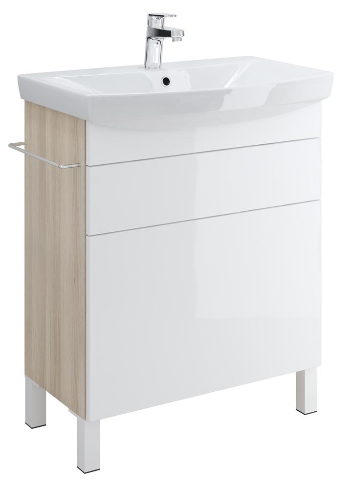 Мебель для ванной тумба Астра-Форм Соло Нижний шкаф 60 подвесной с 1 ящиком текстура под дерево	