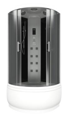  Душевая кабина Bas Арона черная	