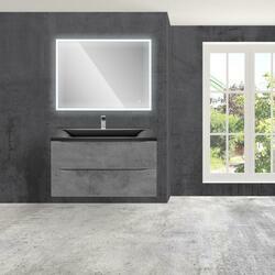 База под раковину Mia 900 подвесная, 2 выкатных ящика soft close, Beton