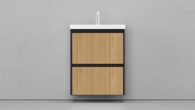 Мебель для ванной тумба Velvex Klaufs 70.2Y (шатанэ/черный) (tpKLA.70.2Y-617.217)	