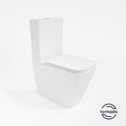Унитаз-компакт Tornado Q-Line VT2-12T, цвет белый, ультратонкое сиденье soft-close, P-trap
