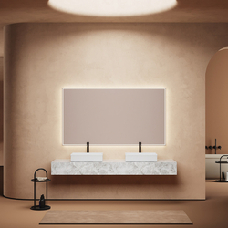 Раковина накладная ABBER Rechteck AC2216 белая