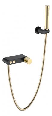 Смеситель STICK для ванны BLACK TOUCH GOLD	