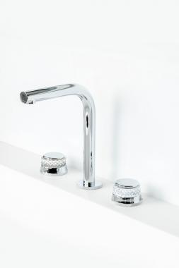 Смеситель на столешницу AURA на 3 отв. CHROME	