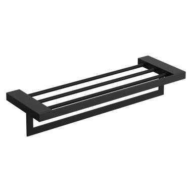 Полка для полотенец Qubic Black 10737-B