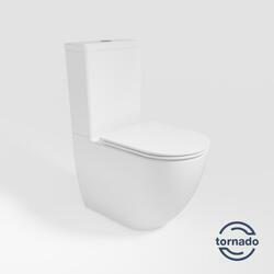 Унитаз-компакт Tornado Globo VT2-14T, белый, ультратонкое сиденье soft-close, P-trap