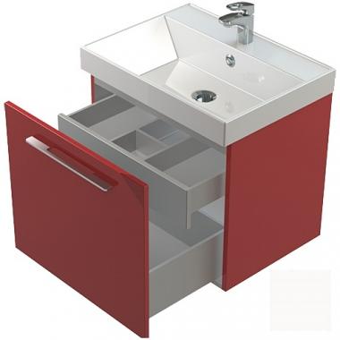 Мебель для ванной тумба Астра-Форм Соло Нижний шкаф 70 подвесной с внутренним ящиком высокий глянец	