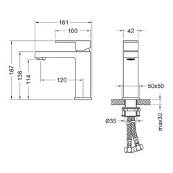 Смеситель для раковины Timo Selene 2061/16F белый матовый
