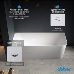 Акриловая ванна ABBER AB9331-1.6 R белая